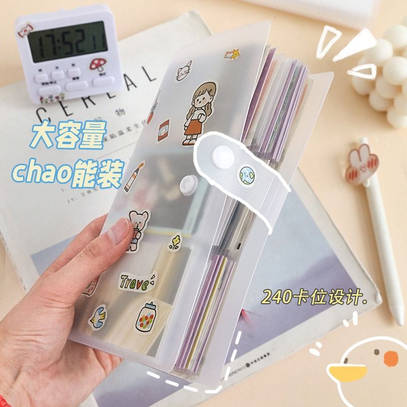 Polaroid Photo Album, Small Card Storage, Commemorative Photo Card Album, Transparent Large-Capacity Movie Ticket Holder, Bill Collection