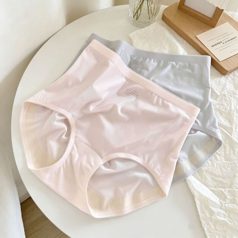 In-Stock New Seamless Ice Silk Women's Panties, Thin 10A Antibacterial Mulberry Silk Crotch Briefs, High-Waisted Hip-Hugging Briefs In-Stock New Seamless Ice Silk Women's Panties, Thin 10A Antibacterial Mulberry Silk Crotch Briefs, High-Waisted Hip-Hugging Briefs
