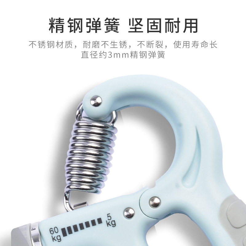 Contando agarre fitness muñeca fuerza muscular ejercicio tensión portátil ajustable agarre mano entrenador