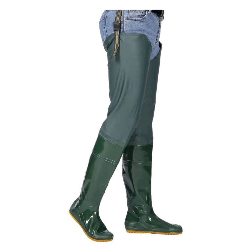 Мужские и женские носки для рисовых полей на мягкой подошве Полевая обувь до колен со шнуровкой и пряжкой, длинные резиновые сапоги для ловли рыбы, резиновые сапоги, болотные резиновые сапоги