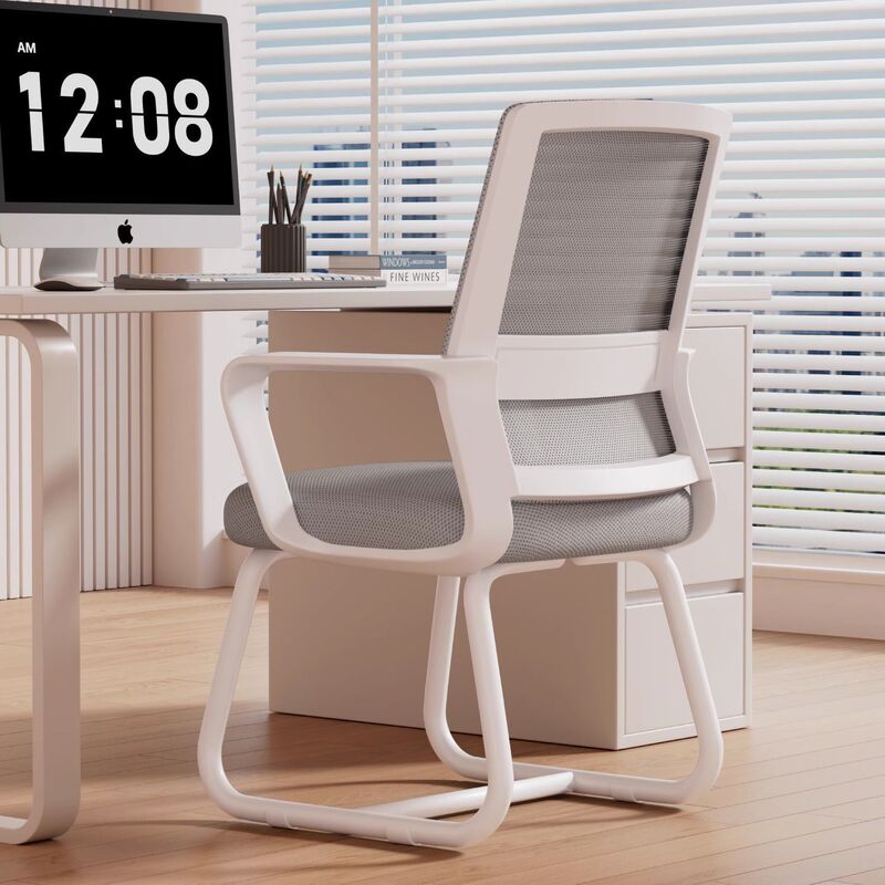 Computer Chair, Comfortable for Long Sitting, Conference Bow-Shaped Office Chair, University Dormitory Study Chair with Backrest, Home Gaming Chair Computer Chair, Comfortable for Long Sitting, Conference Bow-Shaped Office Chair, University Dormitory Study Chair with Backrest, Home Gaming Chair