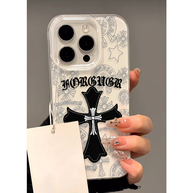 Fashionable Brand Crow Heart Cross Is Suitable for Samsung S25Ultra Mobile Phone Case S24 New Imda03A73A56S23