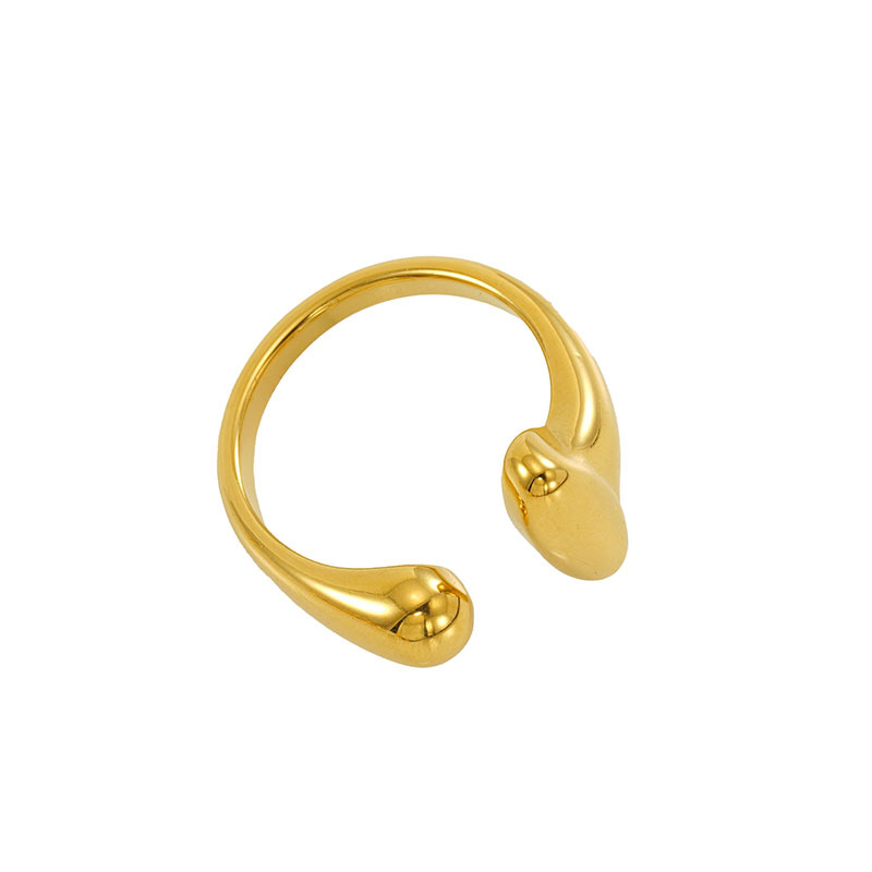 Diseño sentido geométrico anillo de anillo hueco de acero inoxidable al por mayor transfronterizo europeo y americano anudado cruzado anillo de acero de titanio femenino