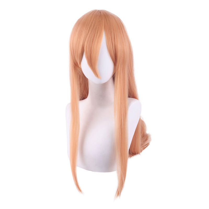 カルダモンのチェーンソーの人のパワのコスプレのかつらのチェーンソーの人のパワのオレンジのピンクは切って2色を選ぶ必要がありません。|undefined