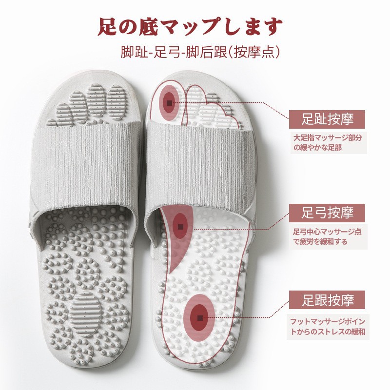 Massage Slippers for Women, Indoor Bathroom Bathing, Trendy Couple Non-Slip Home Slippers, Men's Summer New Style