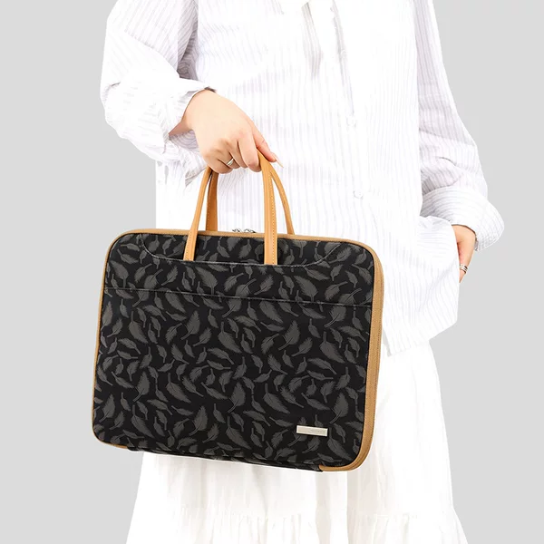 Yupin's New Environmentally Friendly Fabric Portable Laptop Bag Fully Opens and Closes for Men and Women, Suitable for Most Electronics