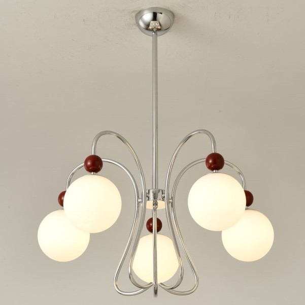 新款珍珠法式奶油风简约现代大厅护眼灯具北欧餐厅魔豆灯客厅吊灯