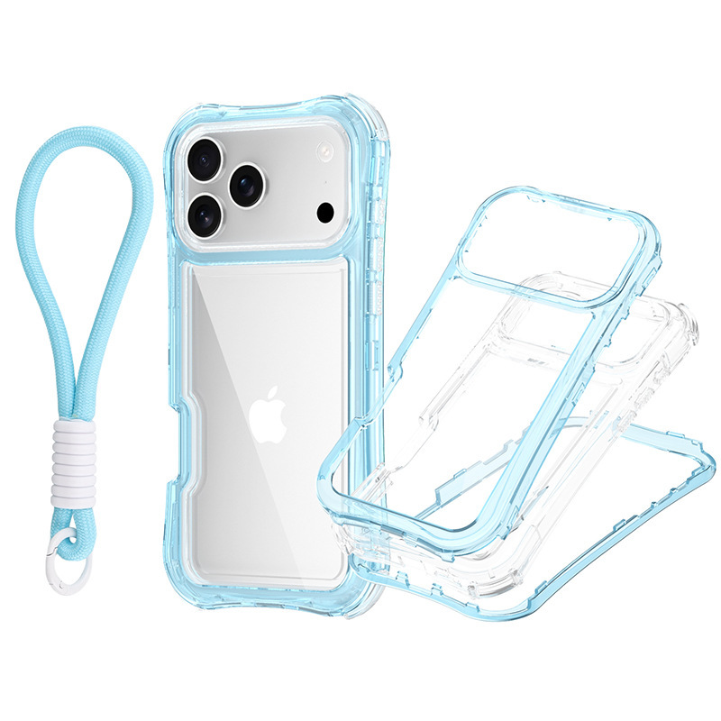 跨境新品适用IP17PROMAX美腰气垫三合一手机壳南美东南亚防摔TPU|undefined