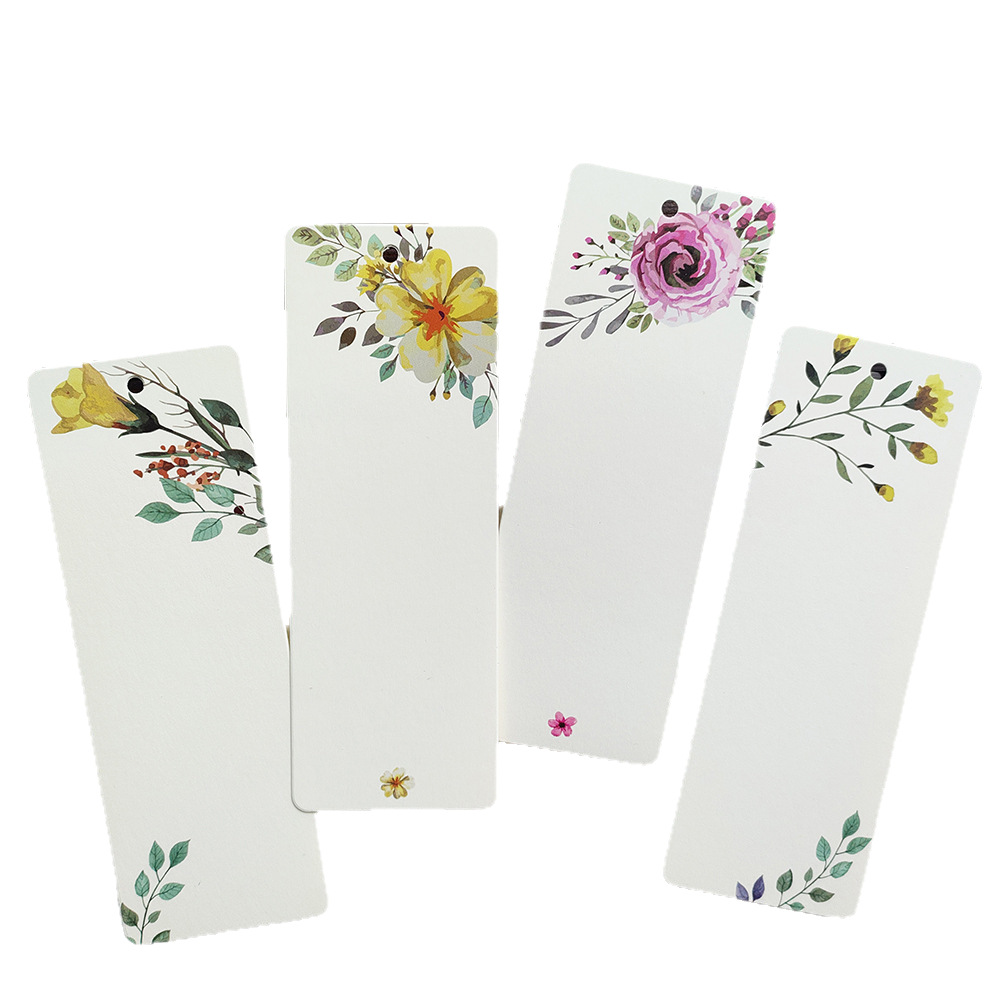 40 marcadores de estilo chino creativos tarjetas colgantes pequeñas flores y pájaros festivales retro deseos regalos de deseos tarjetas pequeñas