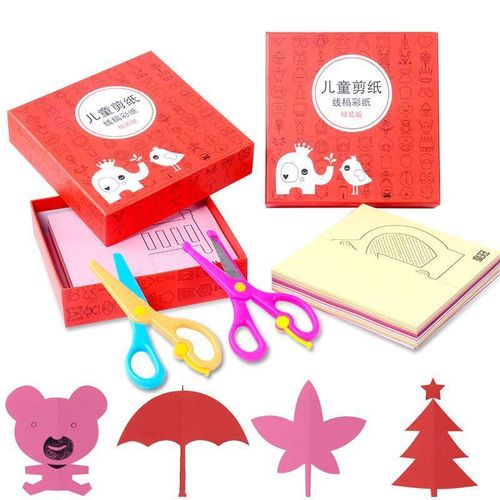 Children's paper-cutting set drop shipping 240 sheets 120 sheets children's diy handmade origami paper-cutting toys