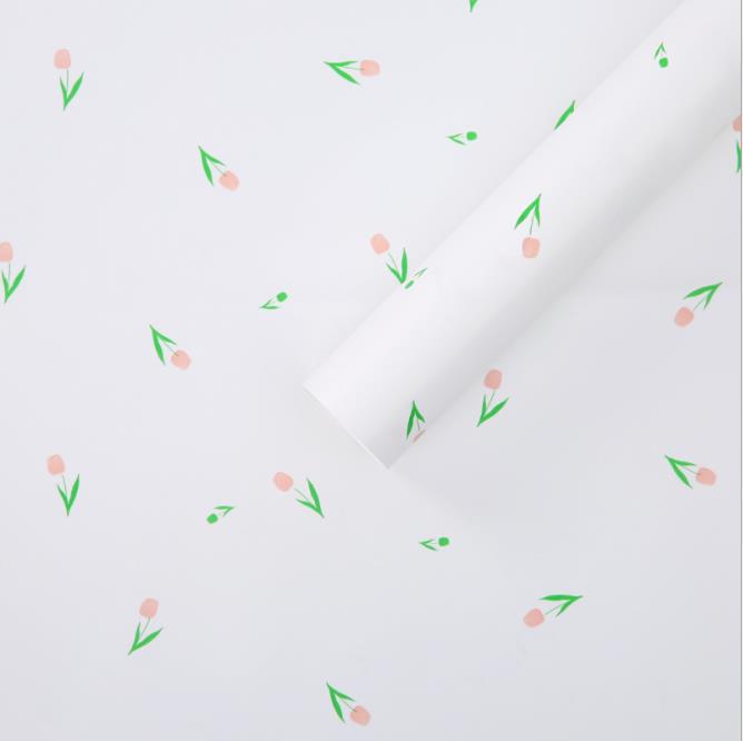 Flores de nuevo producto de papel de embalaje floral de dos colores florista paquete de flores de papel de embalaje de regalos materiales de embalaje