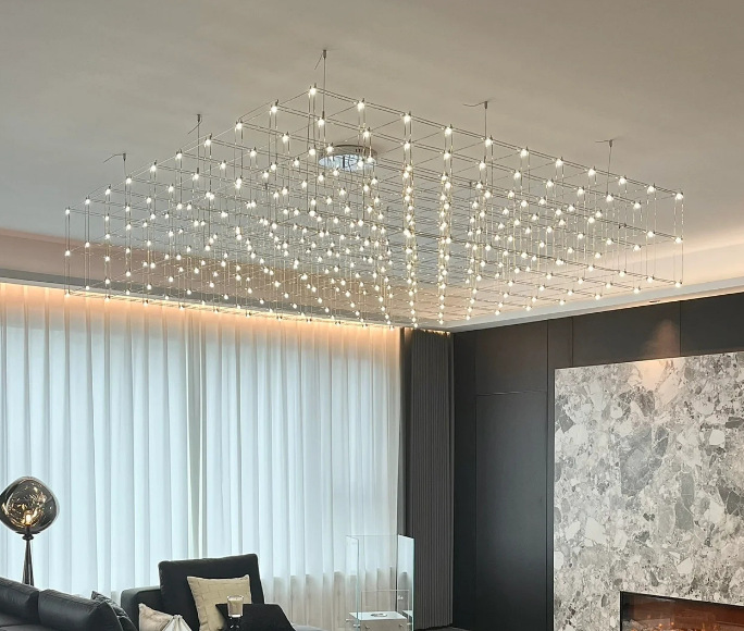 Silver square length 120CM width 120CM height 40CM [three-color electrodeless dimming] 〕