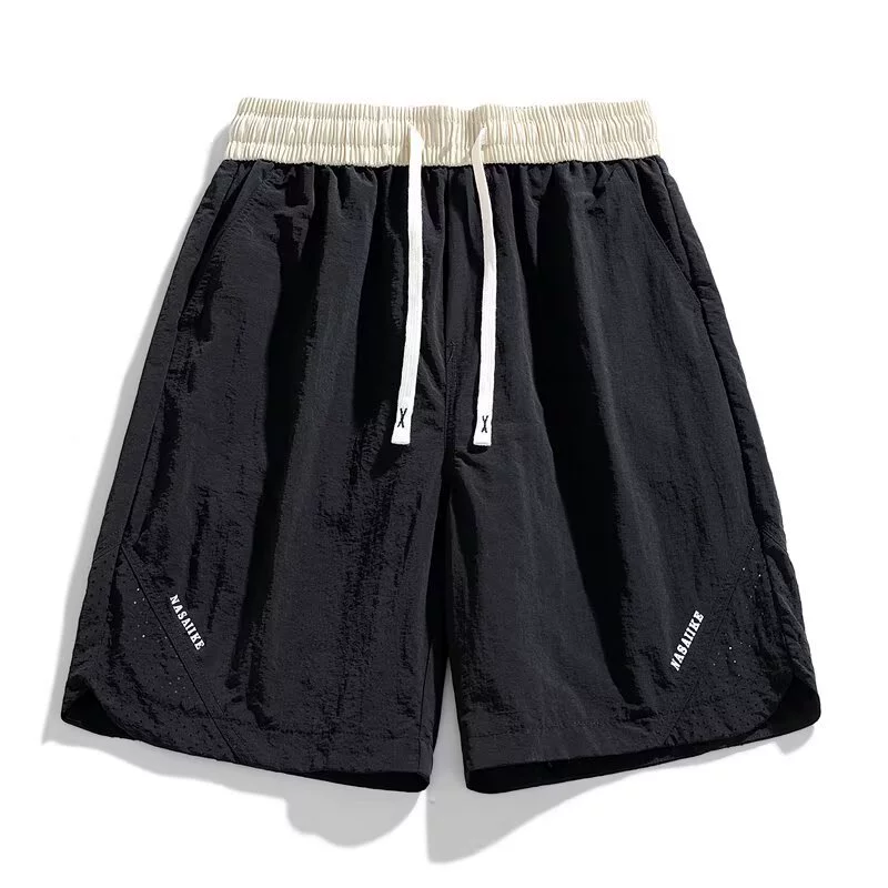 Летние повседневные шорты для мужчин, модный бренд, популярная свободная повседневная модная верхняя одежда, универсальные шорты средней длины в корейском стиле с пятью точками