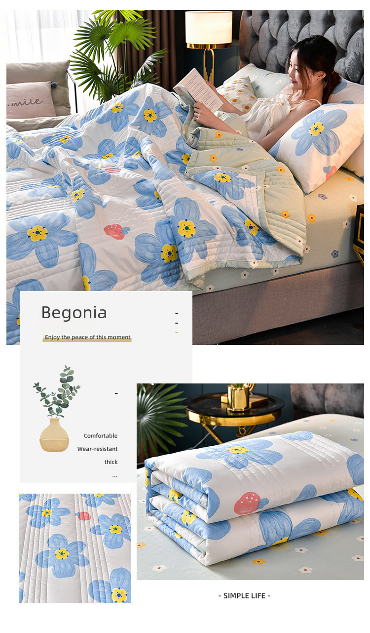 Postage Delivery Gift Bag] Small Fresh Water Washing Summer Cool Quilt Air Conditioned by Live Broadcast Explosions Supply of One Piece