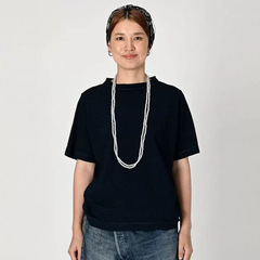 原工厂直供外贸服装45R刺绣字母麻蓝靛蓝T男女同款情侣宽松新短袖