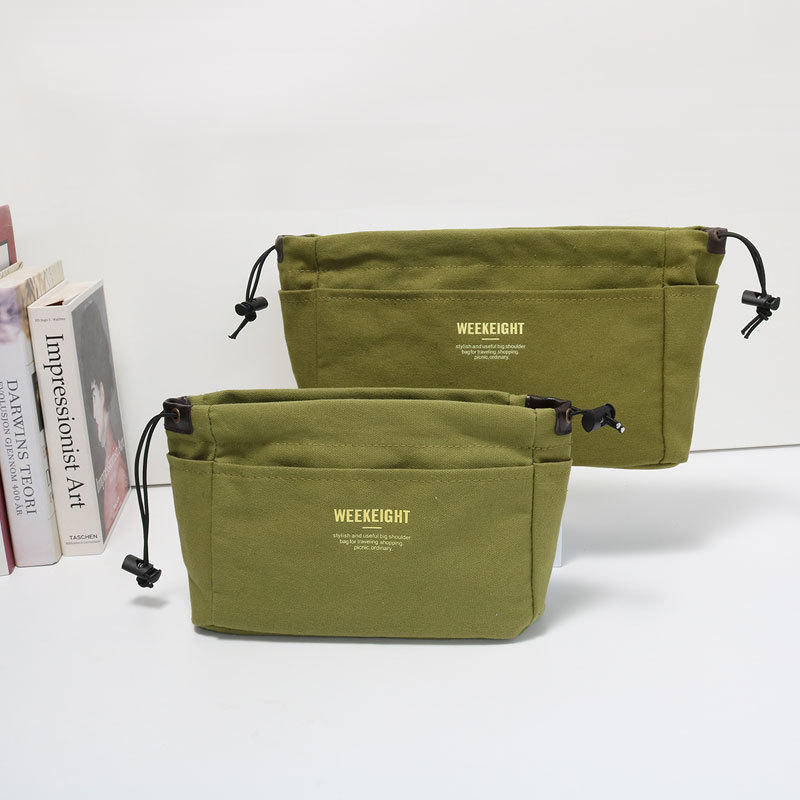 Amazon en stock bolsa de lona simple bolsa práctica bolsa mediana bolsa de almacenamiento de viaje bolsa de cosméticos Portátil Bolsa de organización de la momia