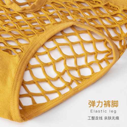 Underwear women's sensual temptation large size online celebrity live broadcast new mid-waist metal breathable briefs factory direct sales