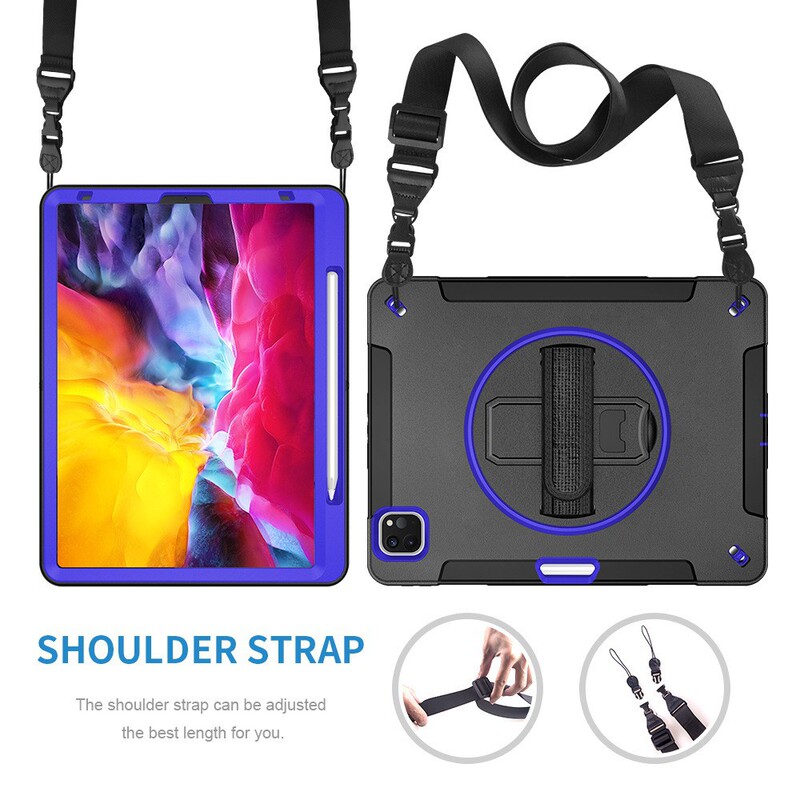 Suitable for 2025 iPad Pro11 Flying Wheel Protective Case Strap Three-Proof Mini7 Anti-Fall Air 11Th Generation Protective Case