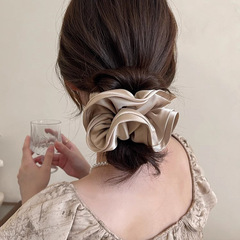 フランス風ヘアゴム、インスタ映え、木耳飾り付き、花束風ヘアゴム、ポニーテール用ヘアゴム、ヘアアクセサリー、高弾性ヘアゴム