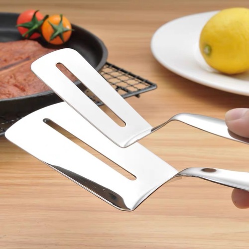 410 Stainless Steel Steak Spatula, BBQ Rake, Fish Skewer, Food Server, Kitchen Bread Pancake Korean BBQ Fish Skewer