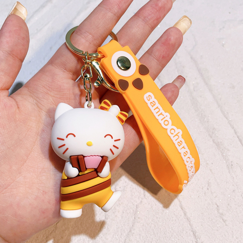 2024 女装サンリオ人形猫クリエイティブガレージロミキーホルダースクールバッグペンダントカップル小さなギフト卸売|undefined