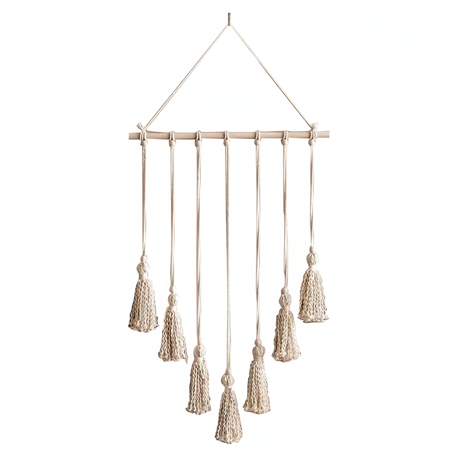 Nórdico cordón de algodón bordilla tapiz sofá foto colgar pared de fondo pared de dormitorio pared decoración creativa colgar pared