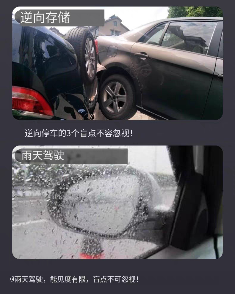 New 360-Degree Panoramic Driving Recorder 4K High-Definition Four-Recording Anti-Scratch Car Blind Spot Monitoring 24-Hour Video Bsd