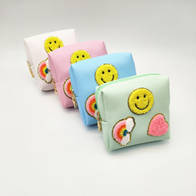 跨境新款化妆包卫生棉收纳包旅行便携洗漱手拿零钱包小众可爱女包