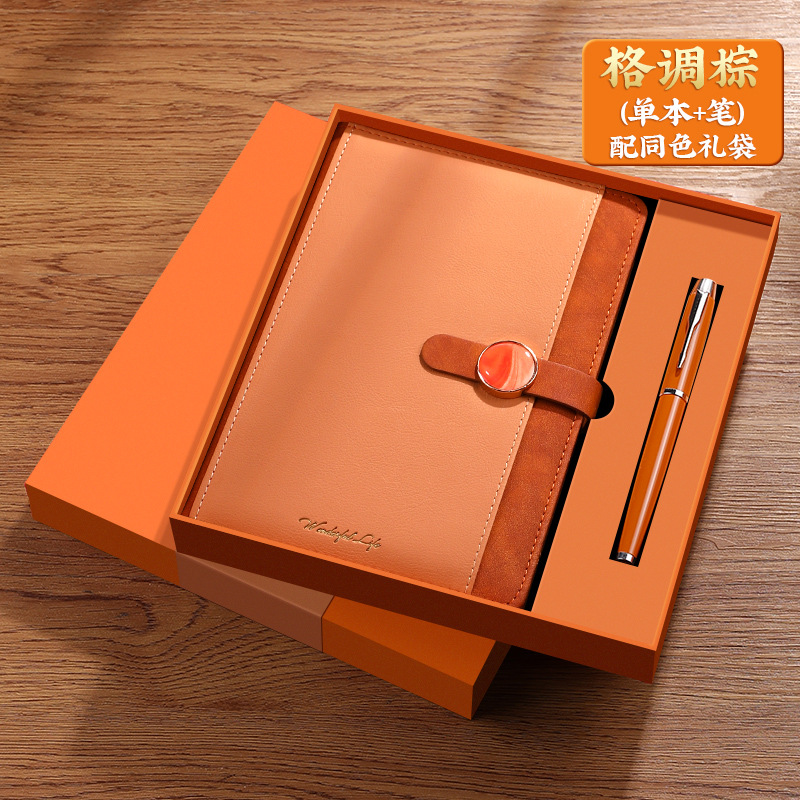 Caja de regalo de cuaderno de portátiles personalizada en 2025, nuevo cuaderno de negocios de alto nivel, logotipo imprimible del día del maestro