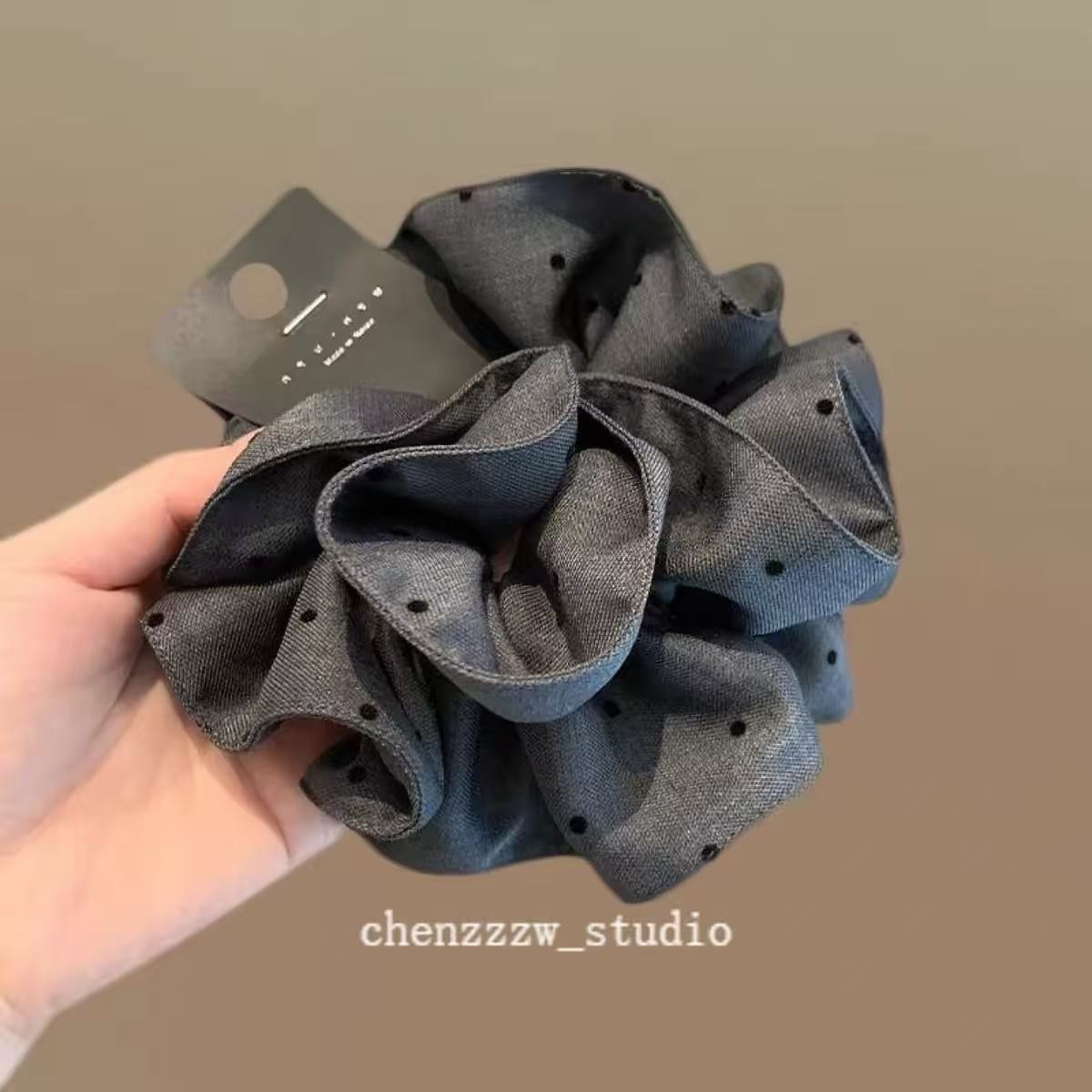 Coletero Scrunchie para Cabello de Tela Artesanal para Peinados image 18