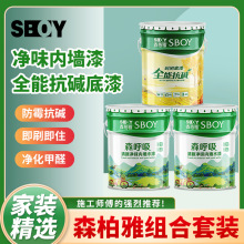 森柏雅网红涂料乳胶漆调色漆墙面漆内墙家用漆白色涂料净味 环保