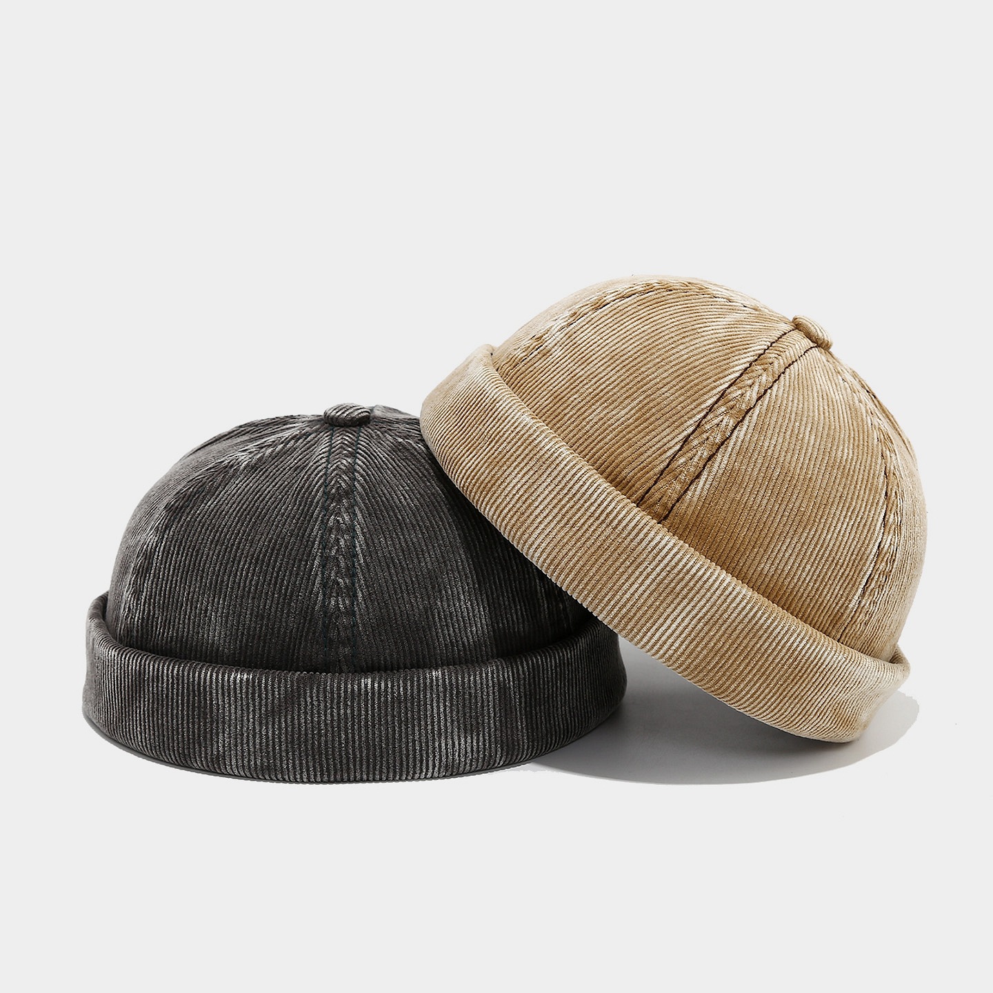 Sombrero de piel de melón retro japonés de invierno y otoño marca de moda para hombres y mujeres hacer viejos sombreros elegante sin bordes simple sombrero de moda