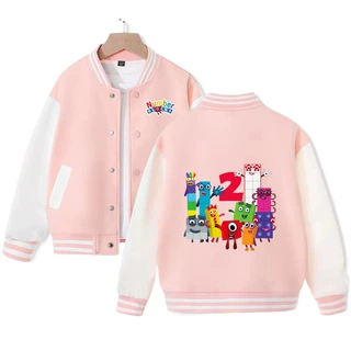 Numberblocks数字积木衣服女童棒球服新款儿童宽松休闲春秋款外套