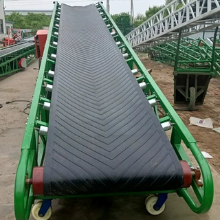 石灰石用固定式传送机 集装箱运输机 800宽装大挂车的皮带输送机