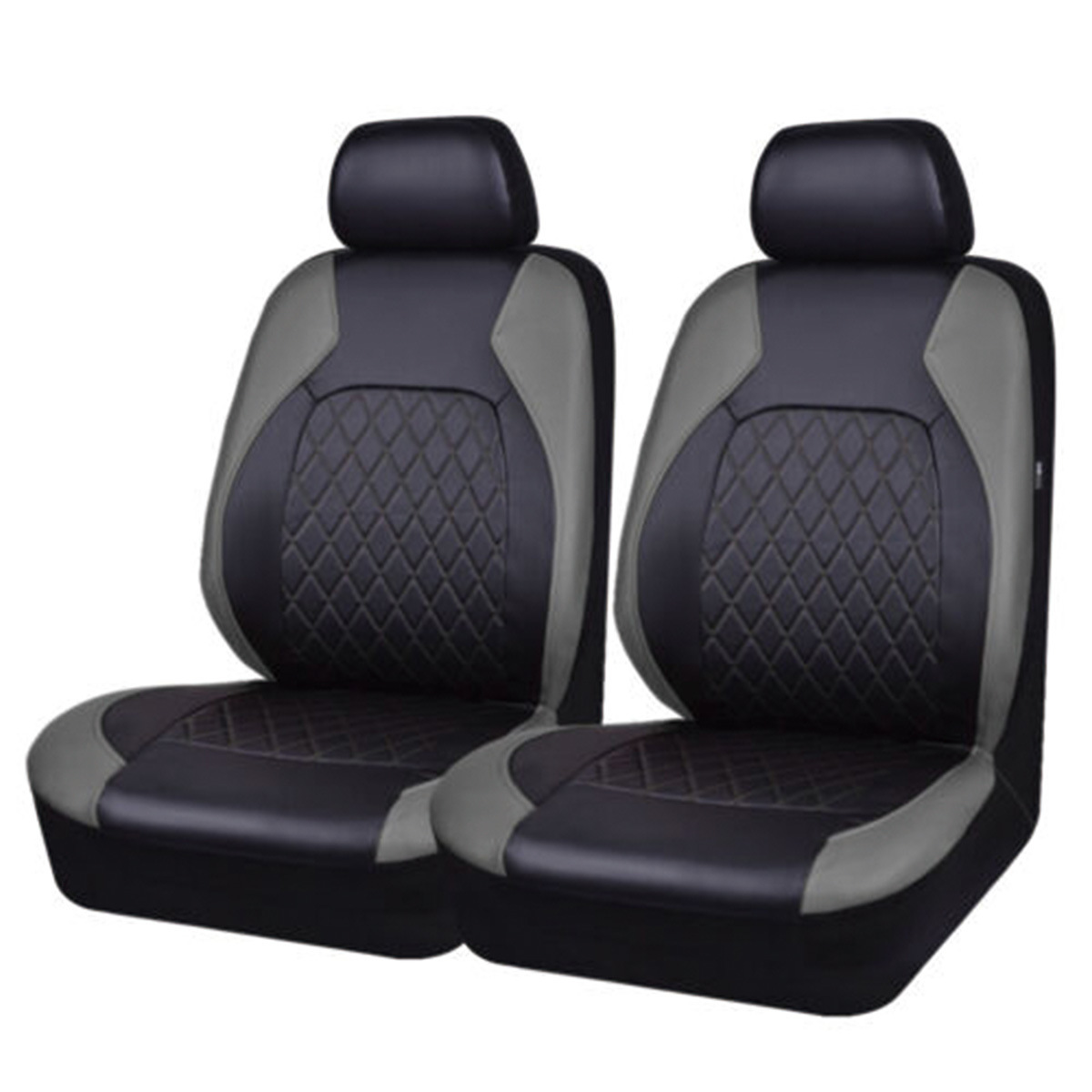 simple general pu cuero bracket asiento cubierta asiento de automóvil cubierta de piel empalmado una sola línea de diamante coche cojín respirado image 6