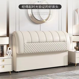 Headboard Soft Bag New Simple Modern Single Buy Solid Wood Technology Cloth Backrest Board Integrated Light Luxury Bedboard 2024