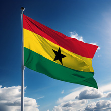 非洲加纳国旗定制厂家加纳共和国Ghana flag90*150跨境专供旗帜