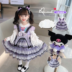 女寶寶洛麗塔周歲生日高級蓬蓬裙禮服女童庫洛米連衣裙春秋童裝潮