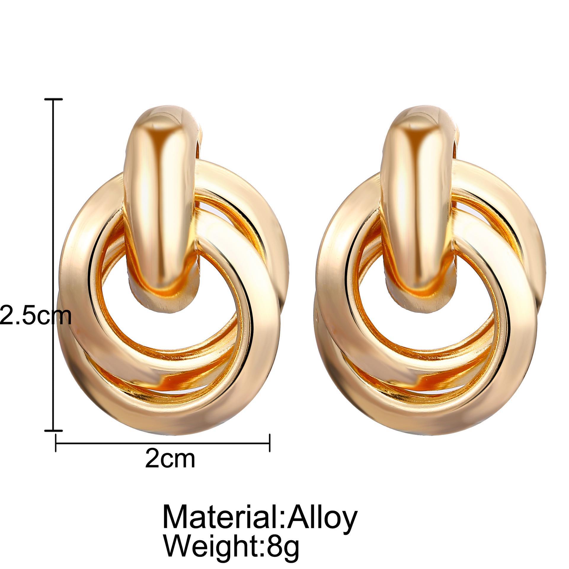 Retro Solid Color Alloy Plating Womenu0027S Drop Earrings 1 Pair