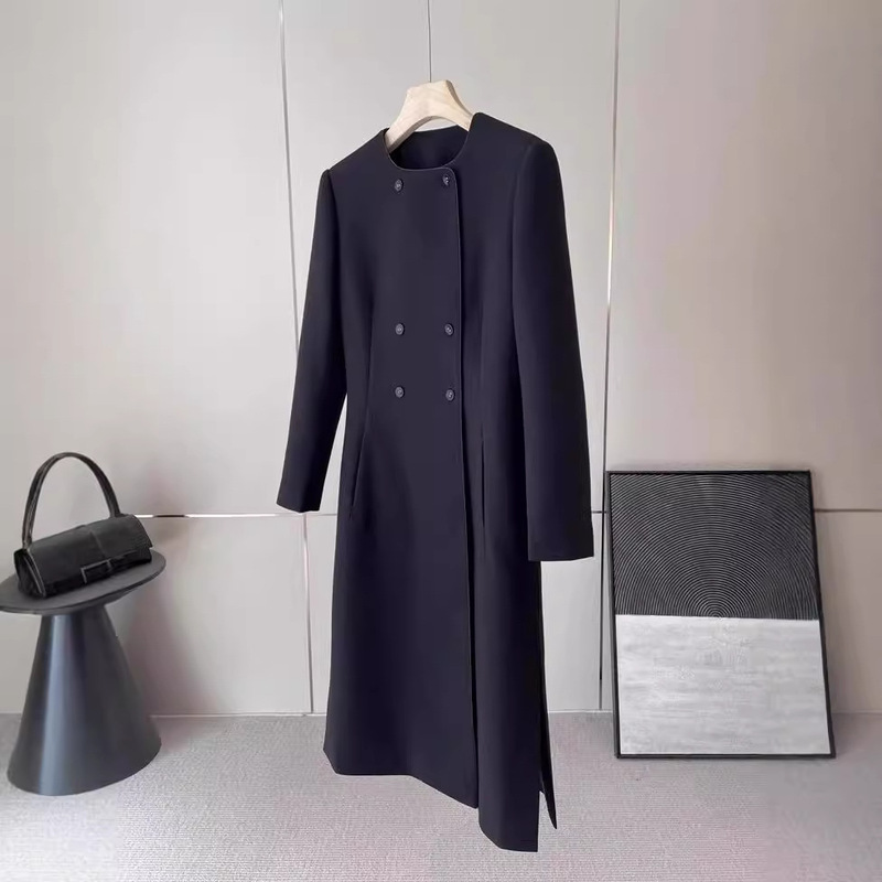 In Stock, Heavy and Luxurious! Top-Notch!~ Italian Double-Layer Wool Crepe Bemberg Lining Double-Breasted Mid-Length Trench Coat In Stock, Heavy and Luxurious! Top-Notch!~ Italian Double-Layer Wool Crepe Bemberg Lining Double-Breasted Mid-Length Trench Coat