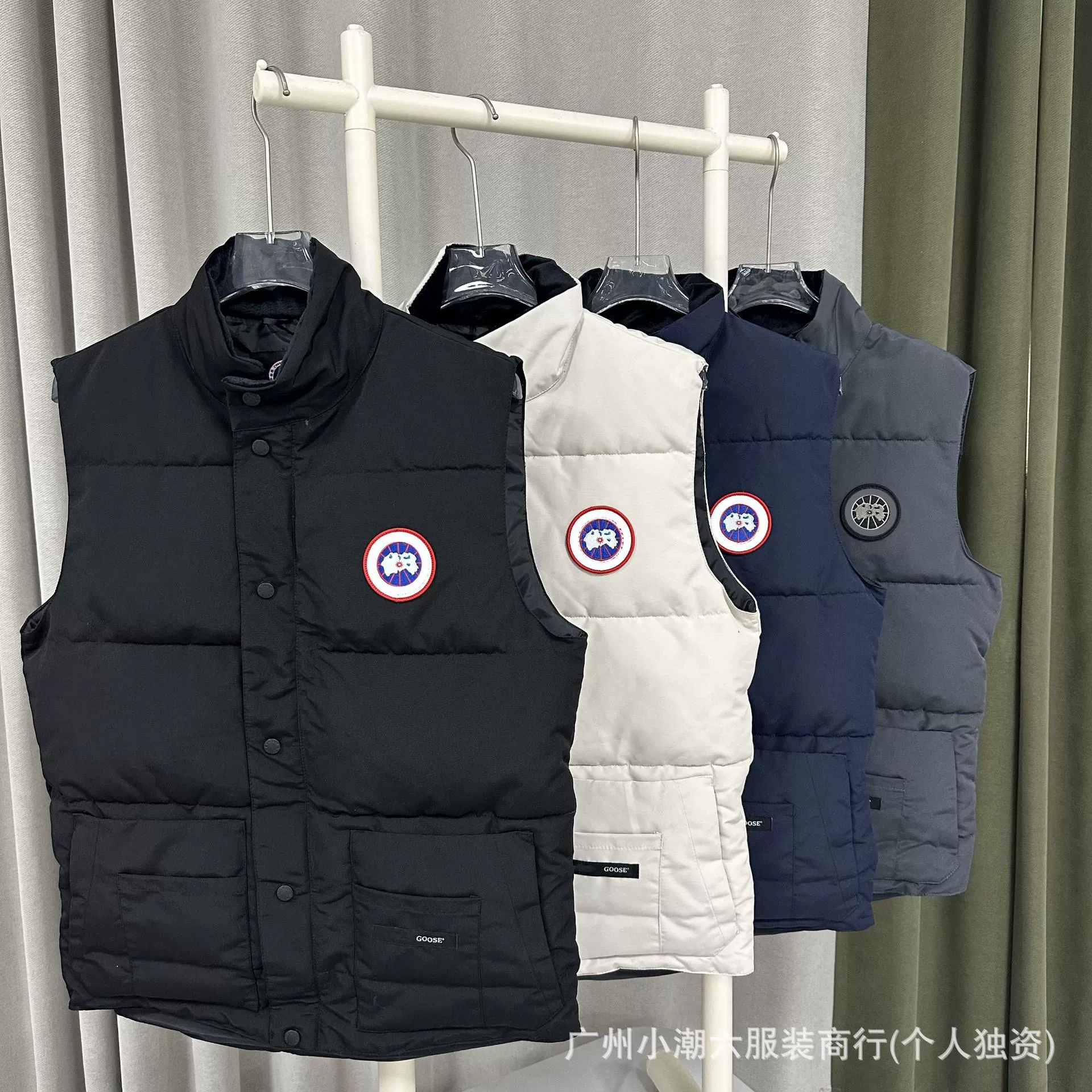 Европейский размер, трансграничная поставка, большой жилет с вырезом на плечах для мужчин и женщин, одинаковый стиль, свободная канадская теплая хлопковая куртка, правильная версия жилета