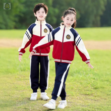 幼儿园园服春秋装三件套一年级班服冬季小学生校服运动会套装红色