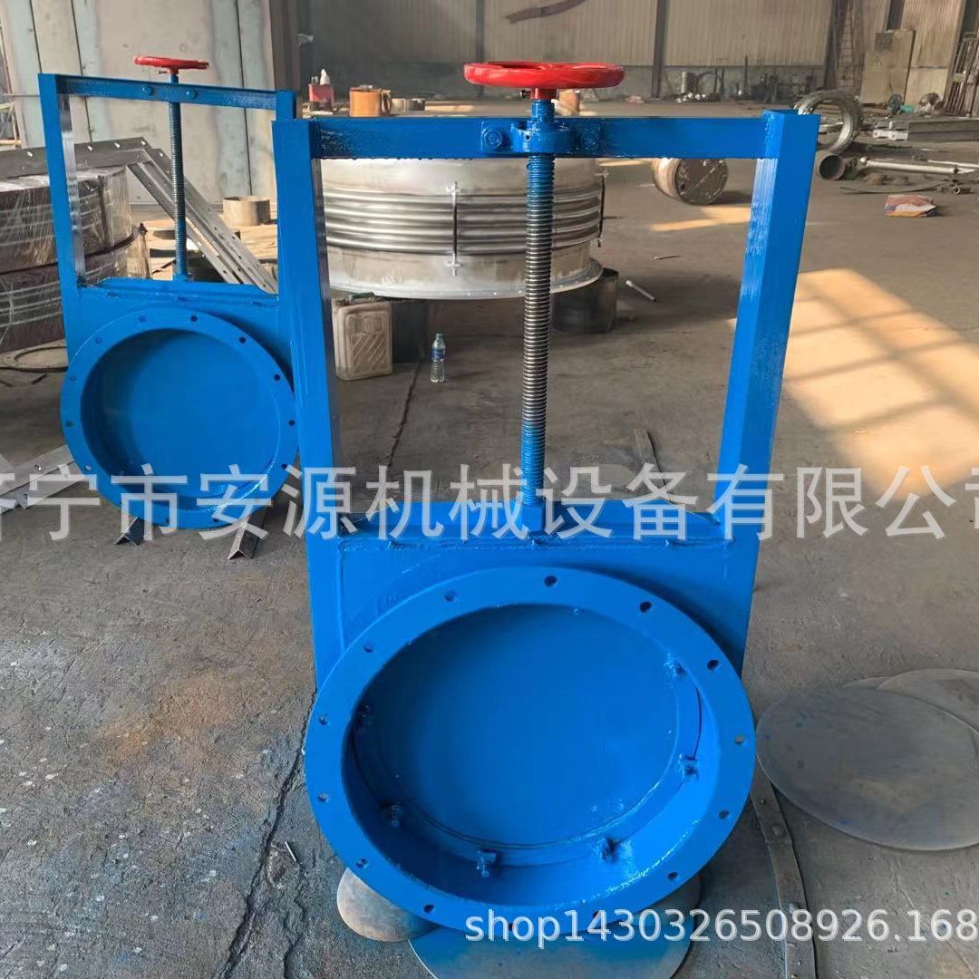 DYLV-600手动密封插板阀  电液动推杆平板闸门 插板阀配套推杆