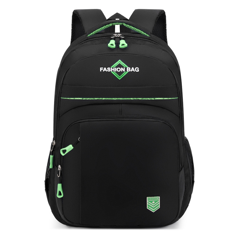 Mochila casual de color sólido para hombres de nuevo estilo, bolso de computadora de viaje de negocios de gran capacidad, mochila de estudiante de secundaria de moda