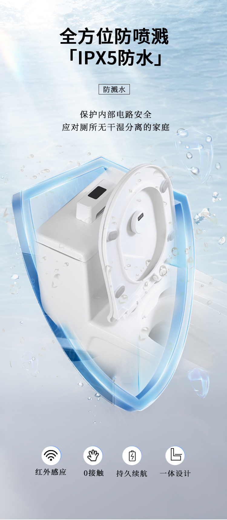 Toilet tank sensor flushing device, household smart automatic contactless infrared sensor toilet flushing device undefined