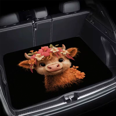 Cross-border Amazon TEMU best-selling car trunk mat, American-style animal-themed, all-season dustproof car floor mat