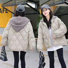 羽绒棉衣棉服女韩版宽松冬季外套针织帽棉袄2023年新款加厚面包服