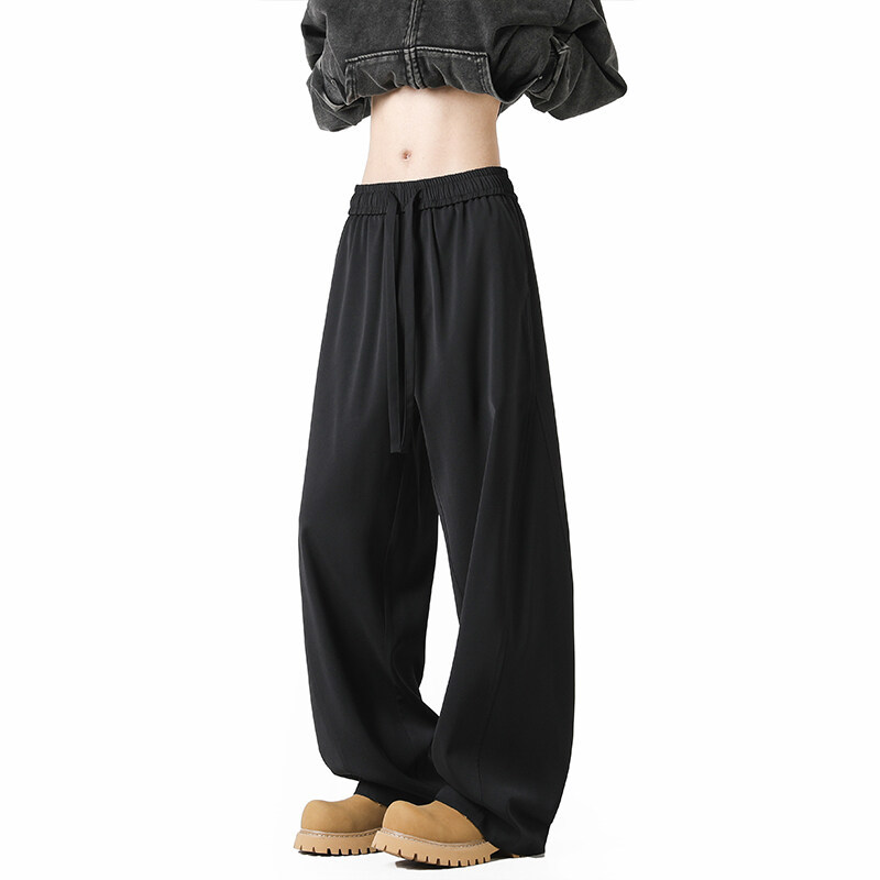 Schmale Herren-Herbsthose mit lockerem Fall, trendige, lässige Freizeithose mit weitem Bein für einen entspannten Look_voghion.com