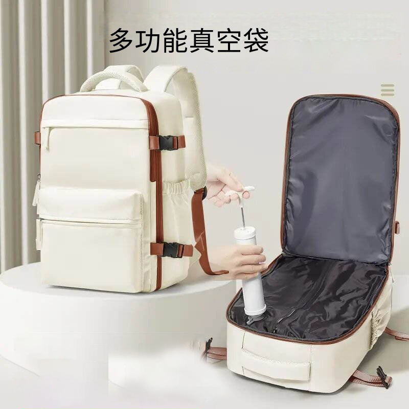 Nuevos productos transfronterizos mochila de negocios de gran capacidad unidireccional bolsa de vacío compresible multicapa de almacenamiento mochila de computadora