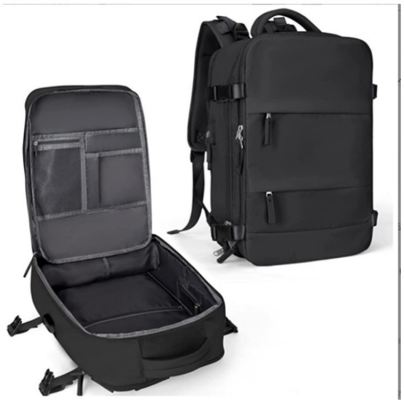 Amazon pequeña bolsa de viaje impermeable mochila mochila equipaje USB bolsa de viaje conjunto de lavado de moda
